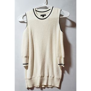 Who What Wear | Cold Shoulder White Knitted Top